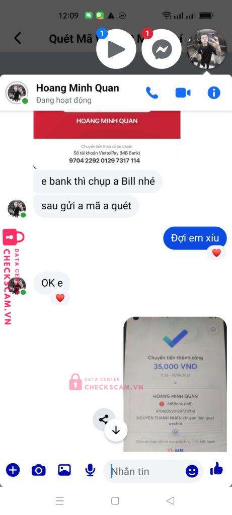 9704229201297317114 Hoang Minh Quan MB bị cảnh báo lừa đảo scam