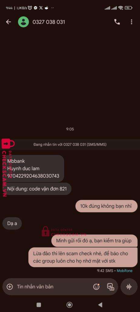 9704229204638030743 HUYNH DUC LAM MB bị cảnh báo lừa đảo scam