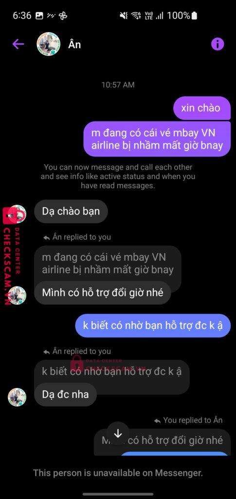 9704229205965880048 DINH NGOC AN MB bị cảnh báo lừa đảo scam