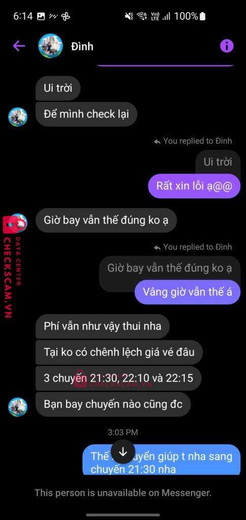 9704229205965880048 DINH NGOC AN MB bị cảnh báo lừa đảo scam