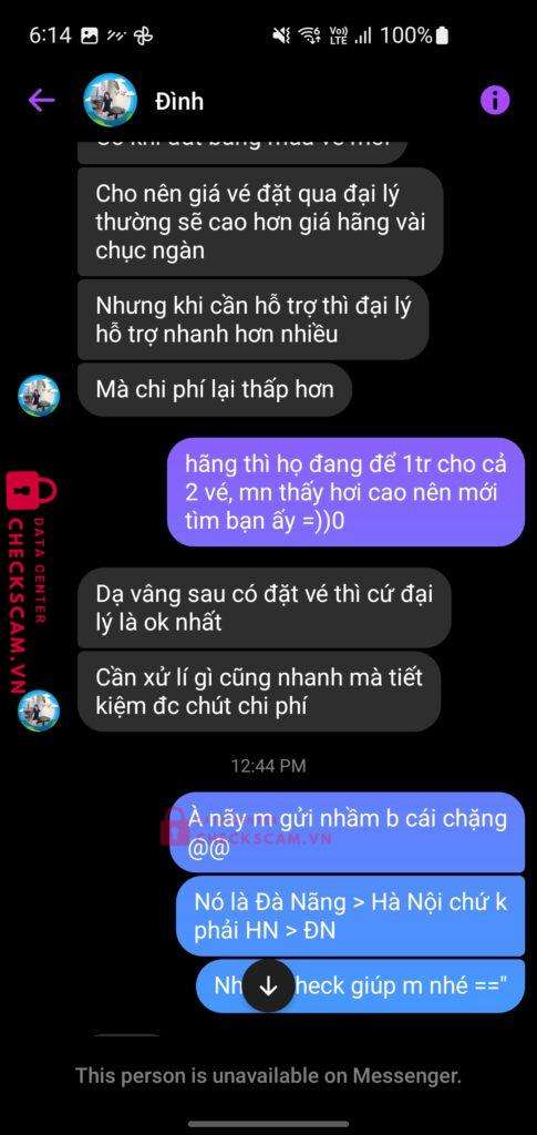9704229205965880048 DINH NGOC AN MB bị cảnh báo lừa đảo scam