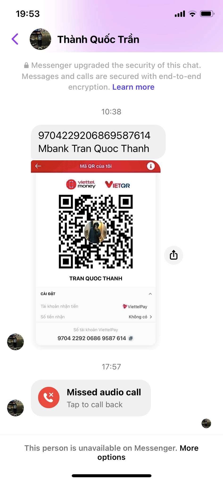 9704229206869587614 TRAN QUOC THANH MB bị cảnh báo lừa đảo scam