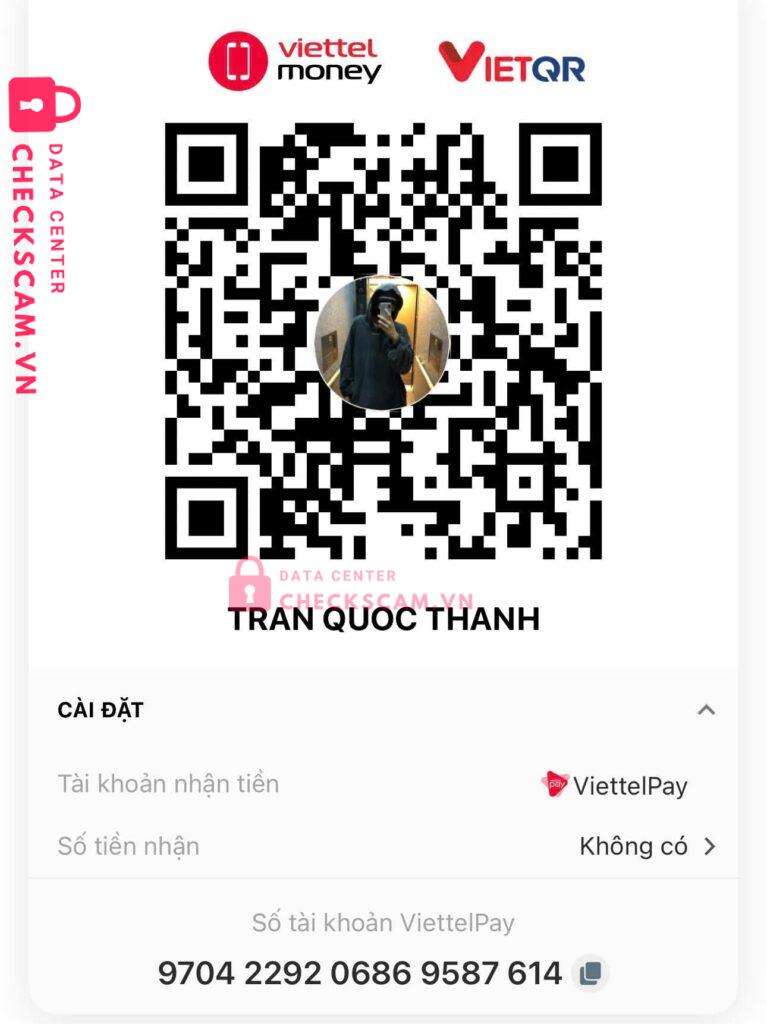 9704229206869587614 TRAN QUOC THANH MB bị cảnh báo lừa đảo scam
