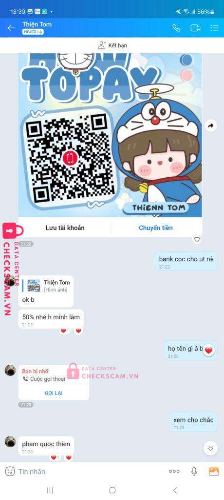 9704229209269149506 PHAM QUOC THIEN MB bị cảnh báo lừa đảo scam