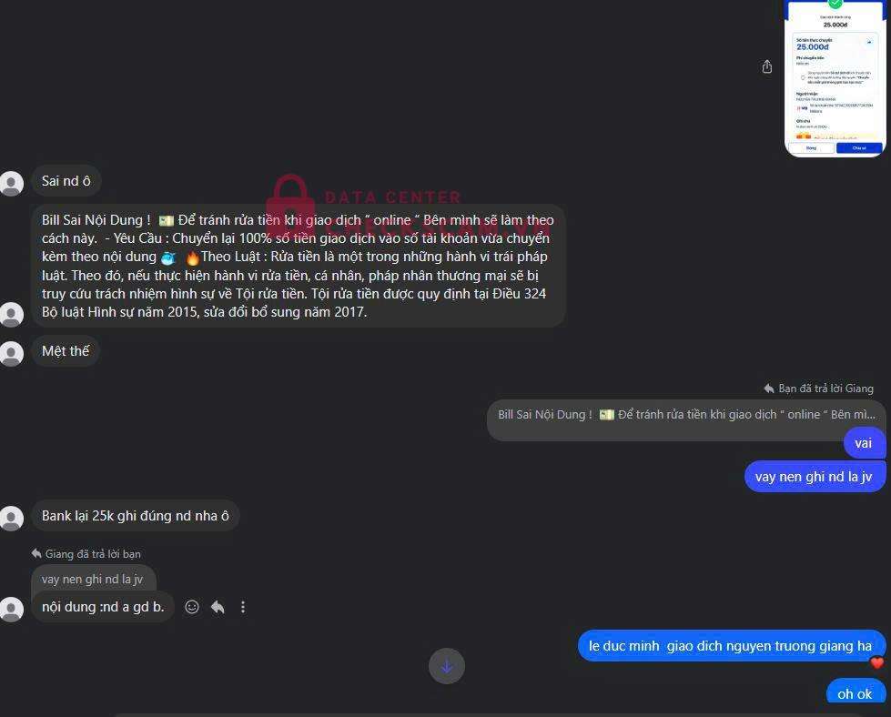 9704229209877243584 NGUYEN TRUONG GIANG MB bị cảnh báo lừa đảo scam