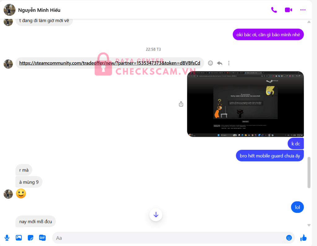 9869955239 NGUYEN MINH HIEU VCB bị cảnh báo lừa đảo scam