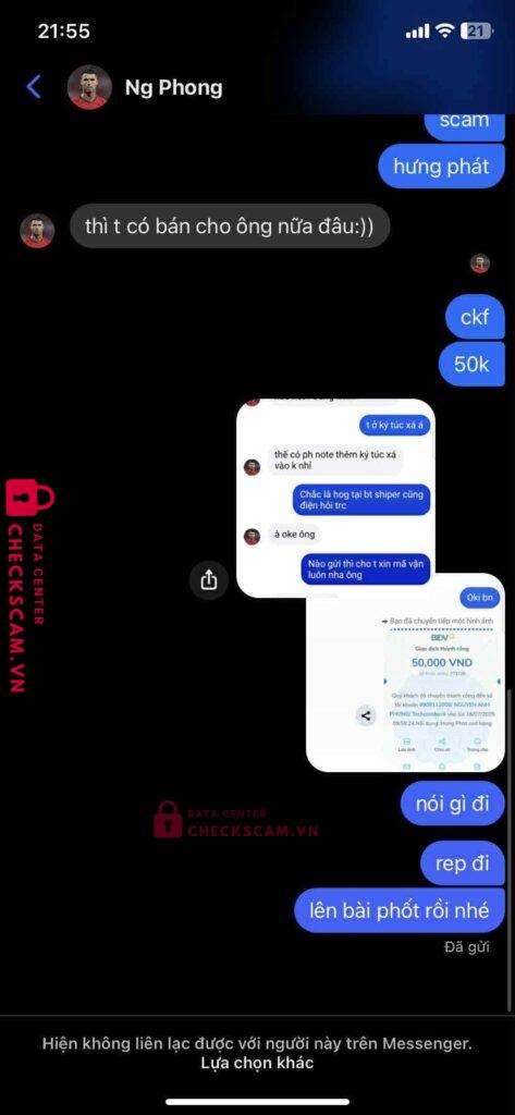 9909112008 Nguyen Anh Phong Techcombank bị cảnh báo lừa đảo scam