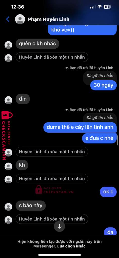 9990964146796 PHAM THI HUYEN LINH HD BANK bị cảnh báo lừa đảo scam