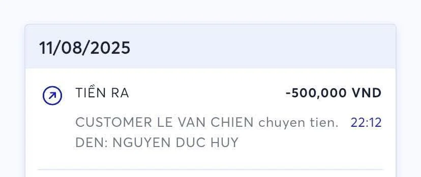 999919092008 NGUYEN DUC HUY MB bị cảnh báo lừa đảo scam
