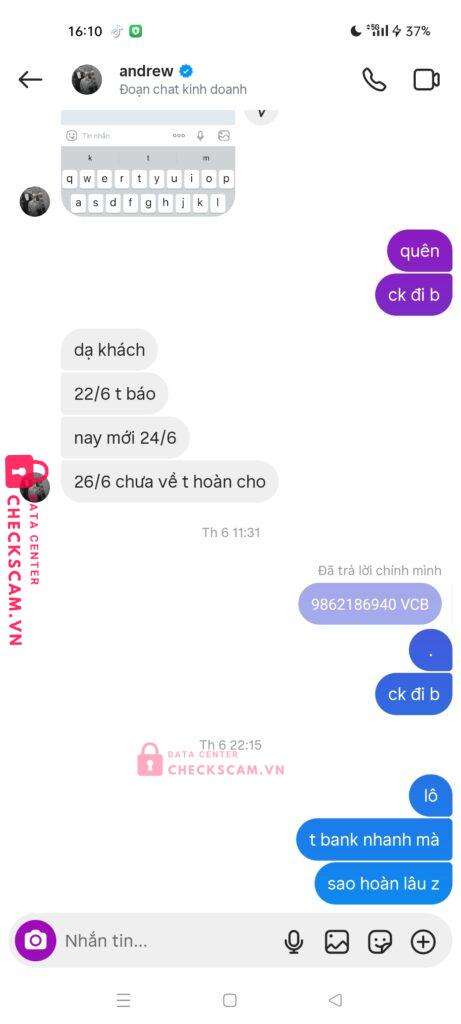 99999996666999 TRAN NGOC HAI MB bị cảnh báo lừa đảo scam