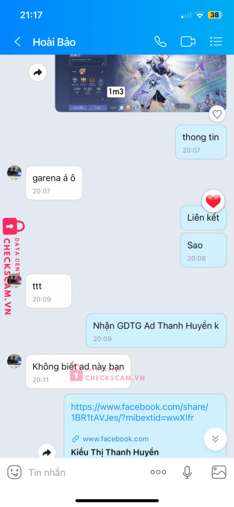 99MM23352M66635671 KIEU THI THANH HUYEN BV BANK bị cảnh báo lừa đảo scam