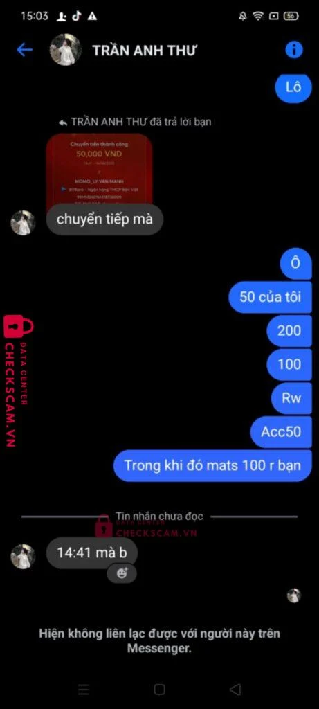 99MM24076M78738009 LY VAN MANH BV BANK bị cảnh báo lừa đảo scam