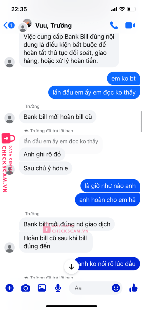 99MM25087M28000465 NGUYEN CANH TRUONG BV BANK bị cảnh báo lừa đảo scam