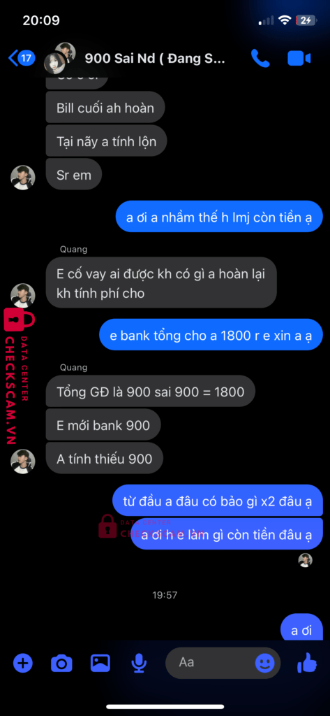 99MM25192M10000350 NGUYEN THANH QUANG BV BANK bị cảnh báo lừa đảo scam