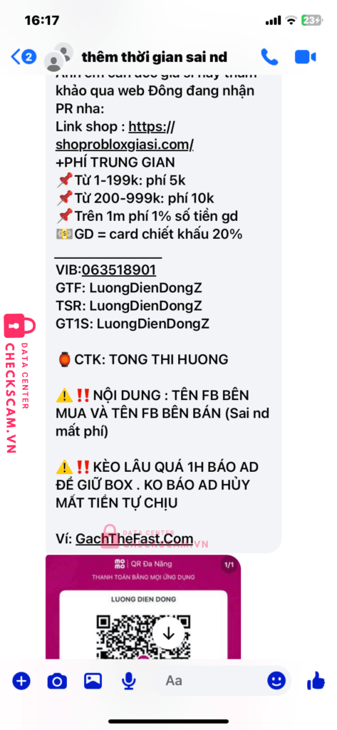 99MM25193M27000315 Luong Dien Dong BV BANK bị cảnh báo lừa đảo scam