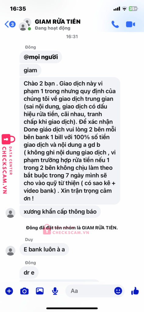 99MM25193M27000315 Luong Dien Dong BV BANK bị cảnh báo lừa đảo scam