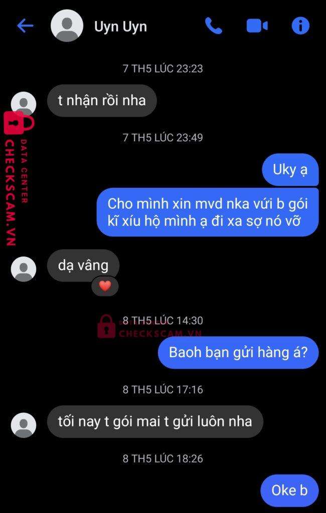 99ZP25066M83949836 Ha Phuong Uyen BV BANK bị cảnh báo lừa đảo scam