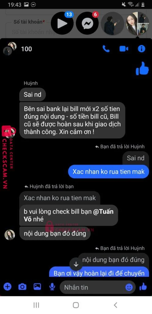 99ZP25101M92397609 HONG MINH THIEN MB bị cảnh báo lừa đảo scam