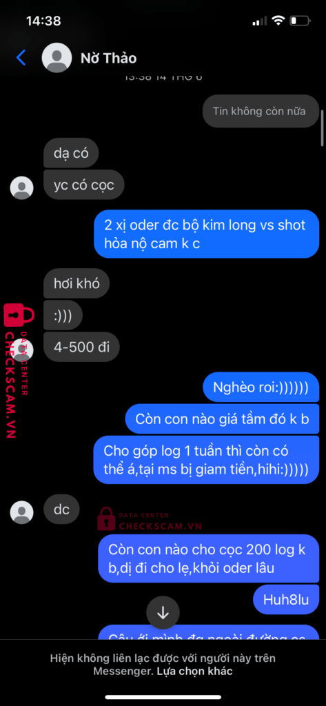 99ZP25167M06749545 NGUYEN PHUONG THAO BV BANK bị cảnh báo lừa đảo scam