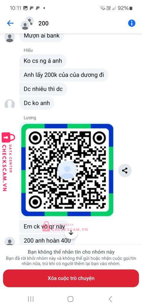 99ZP25176M08772087 HO VO HOANG THANH BV BANK bị cảnh báo lừa đảo scam