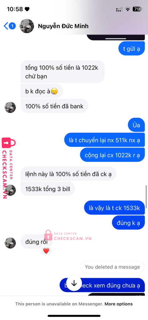 9384286424 Ngo Duc Anh VCB bị cảnh báo lừa đảo scam