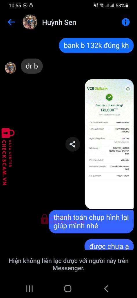 0866623884 HUYNH QUOC TRUONG MB BANK bị cảnh báo lừa đảo scam