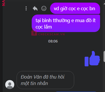 VQRQADUNP3369 Doan Van Tien MB bị cảnh báo lừa đảo scam
