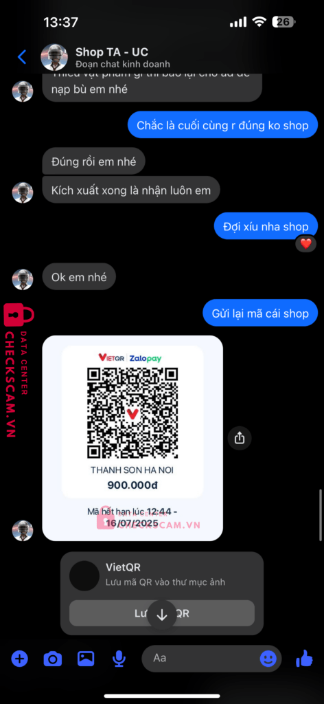 ZLP25197120396492 Thanh Son Ha Noi VP BANK bị cảnh báo lừa đảo scam
