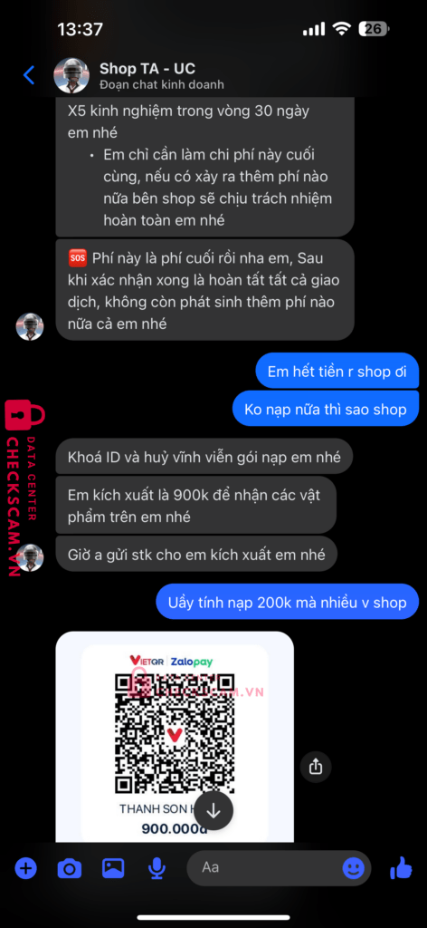 ZLP25197120396492 Thanh Son Ha Noi VP BANK bị cảnh báo lừa đảo scam