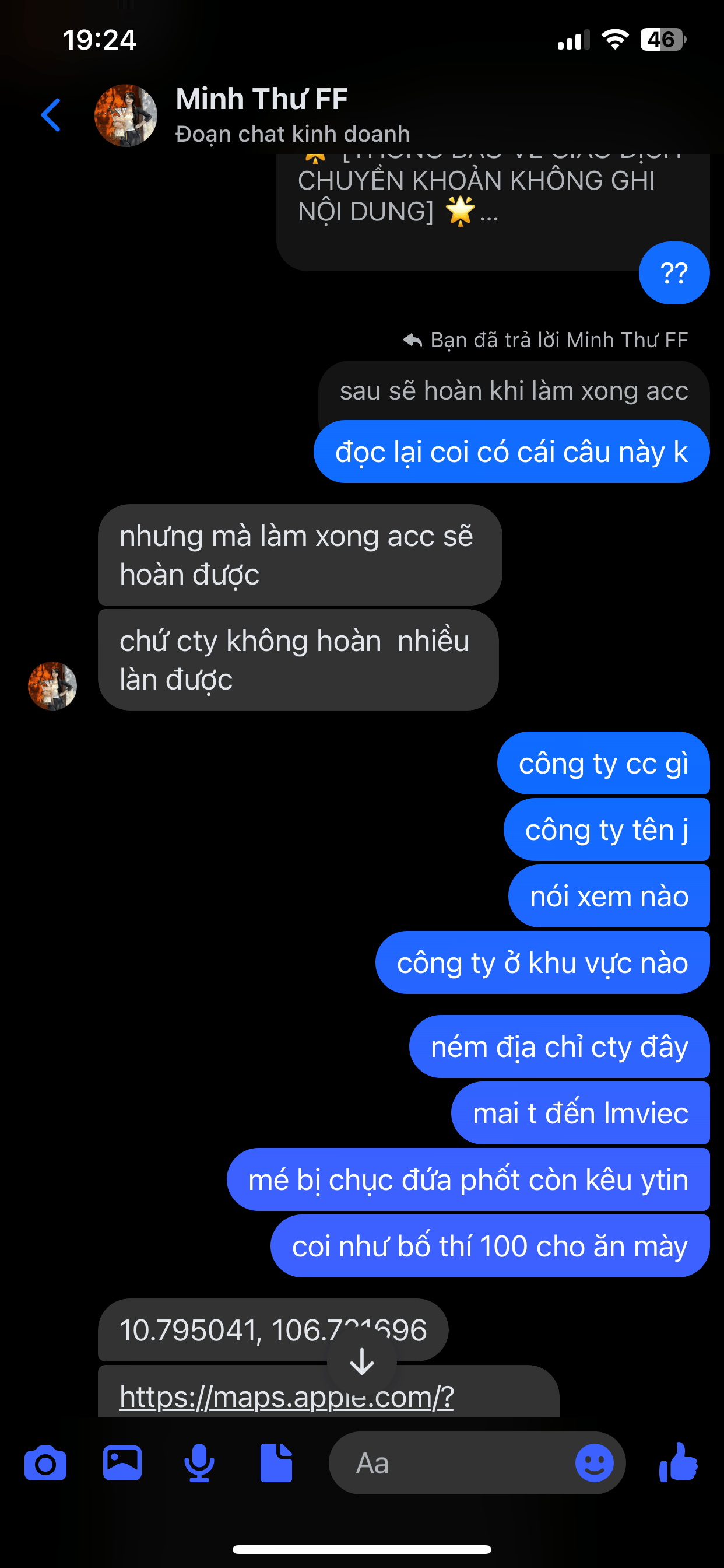 35070187011 BUI THI NGOC ANH VP Bank bị cảnh báo lừa đảo scam