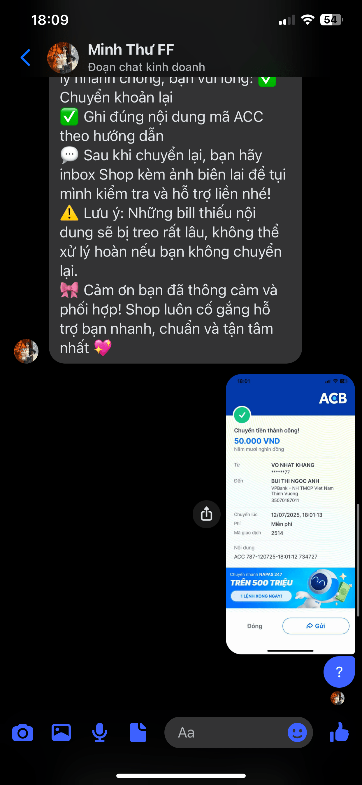 35070187011 BUI THI NGOC ANH VP Bank bị cảnh báo lừa đảo scam