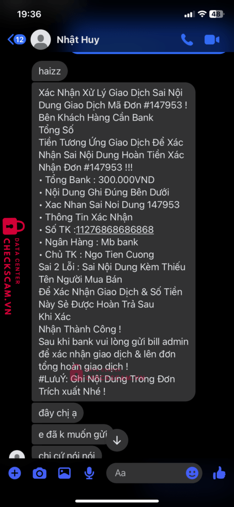 078994320 BUI VAN BINH VIB bị cảnh báo lừa đảo scam