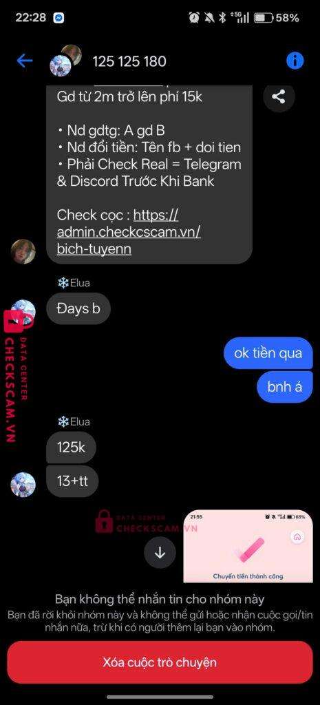 079125155 DO HUY ANH TUAN VIB bị cảnh báo lừa đảo scam