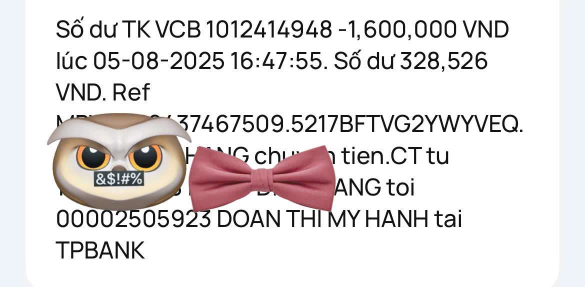 00002505923 DOAN THI MY HANH TP Bank bị cảnh báo lừa đảo scam