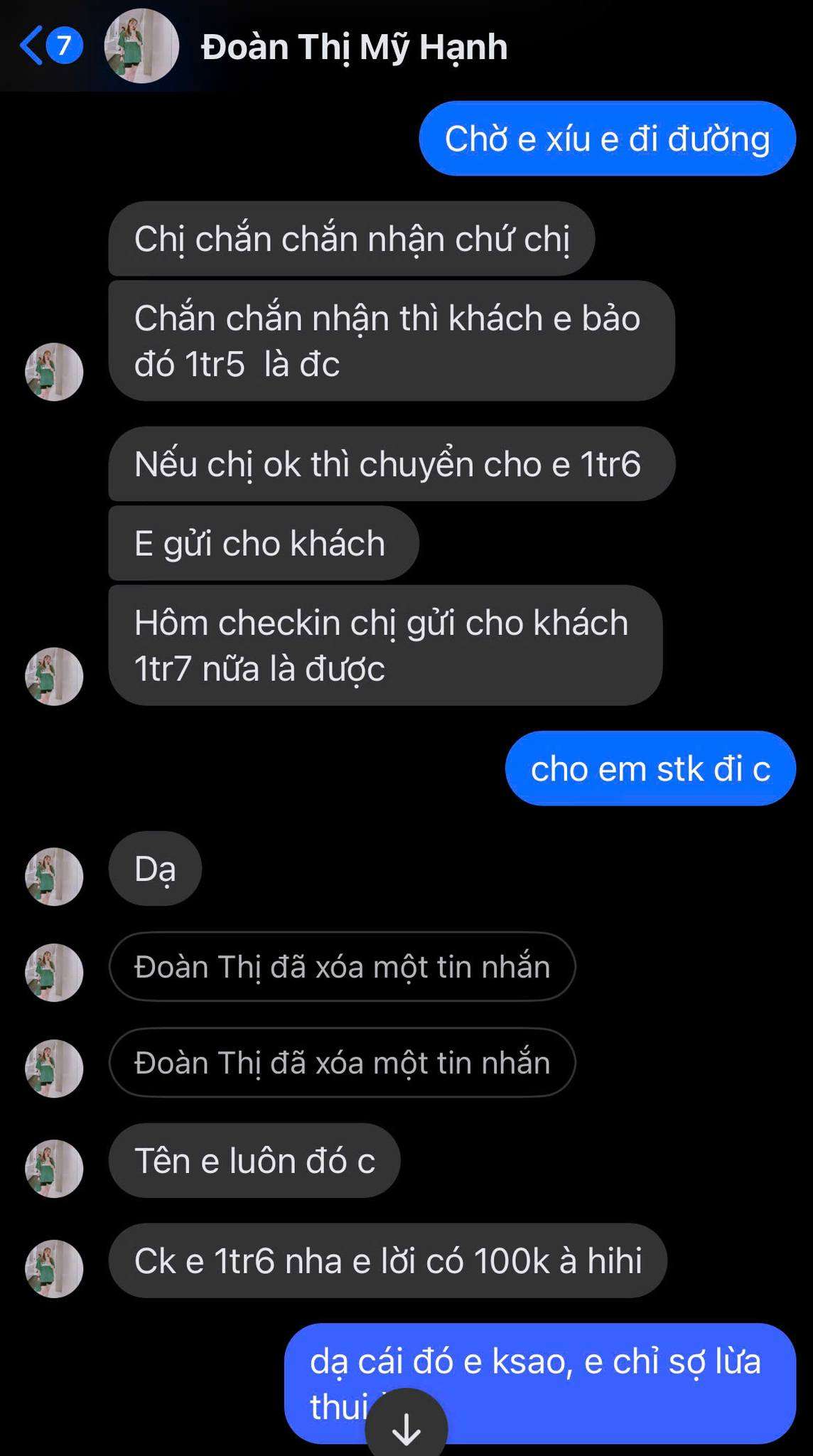 00002505923 DOAN THI MY HANH TP Bank bị cảnh báo lừa đảo scam