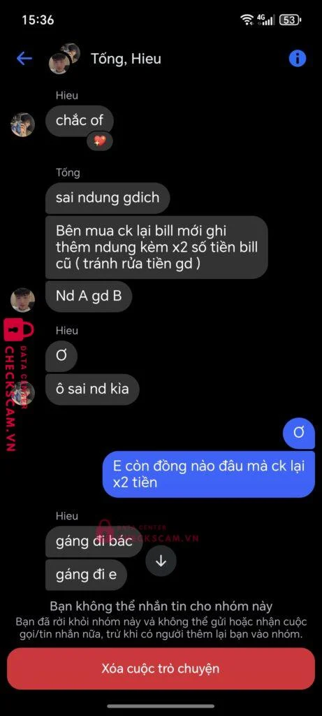 670464045985 DUONG PHUONG QUANG VP Bank bị cảnh báo lừa đảo scam