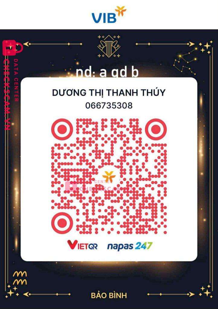 066735308 DUONG THI THANH THUY vib bị cảnh báo lừa đảo scam