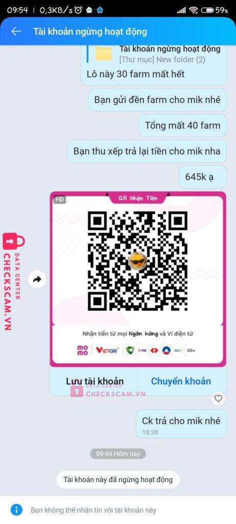 106883484894 HO THI PHUONG Vietinbank bị cảnh báo lừa đảo scam