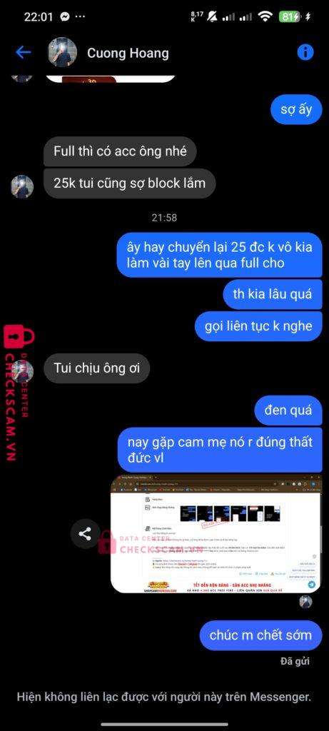 9704229203266768764 HOANG MANH CUONG MB bị cảnh báo lừa đảo scam