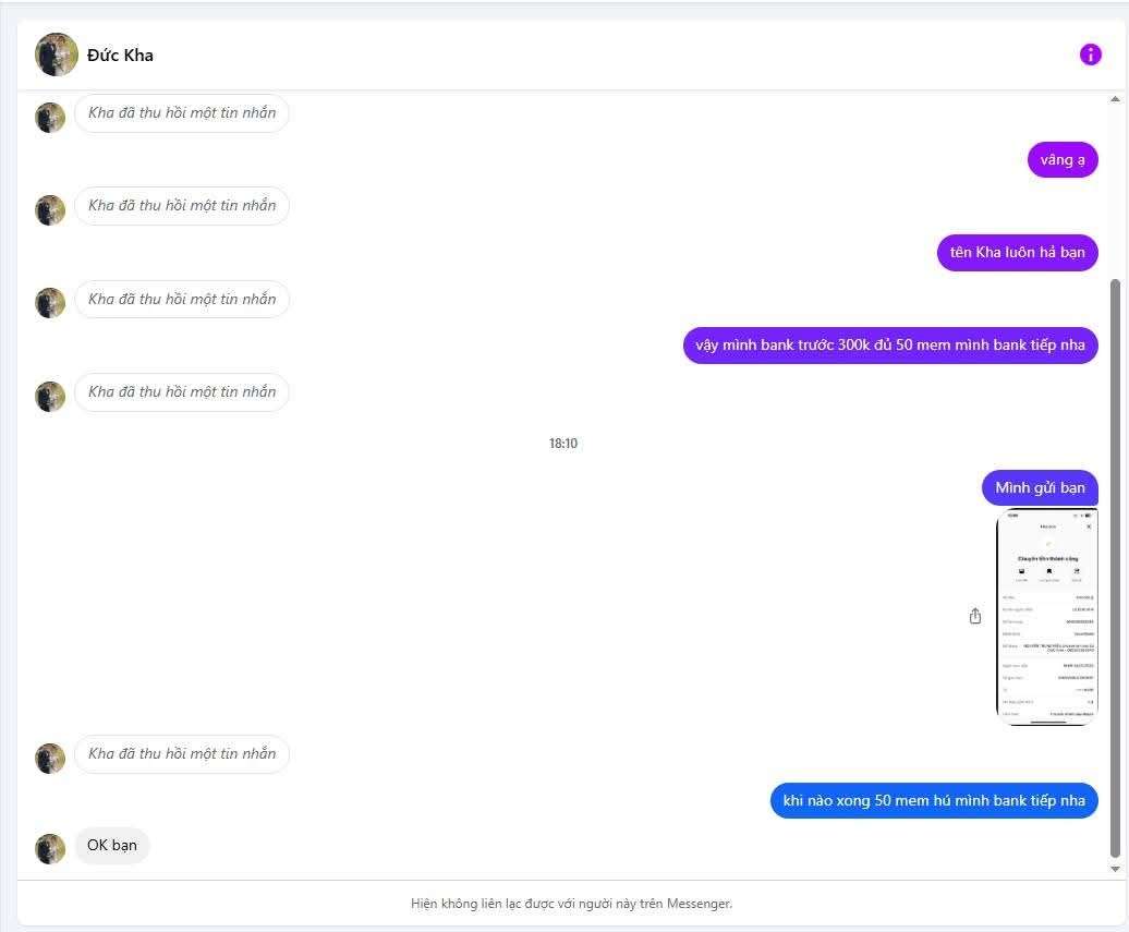 060250363543 LE DUC KHA Sacombank bị cảnh báo lừa đảo scam