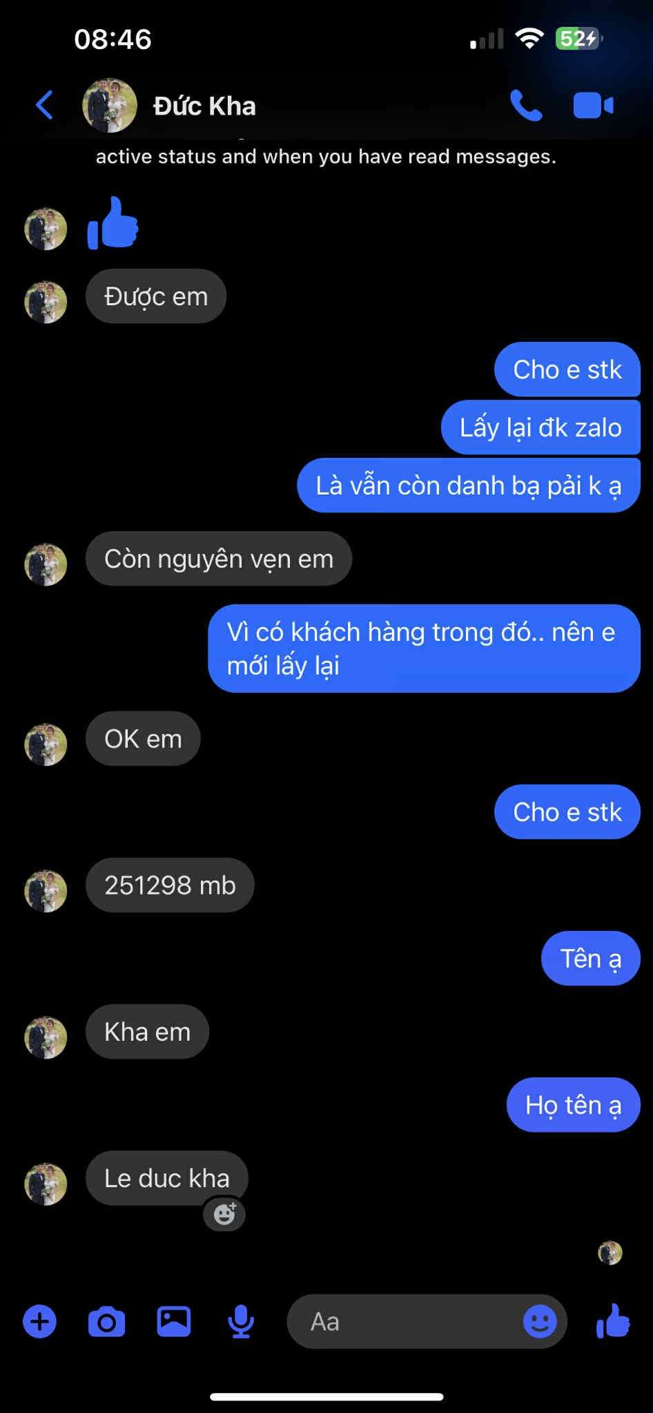 251298 LE DUC KHA MB BANK bị cảnh báo lừa đảo scam
