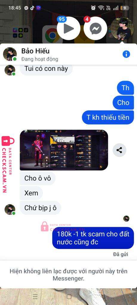 11180111008 LE MINH HIEU MB Bank bị cảnh báo lừa đảo scam