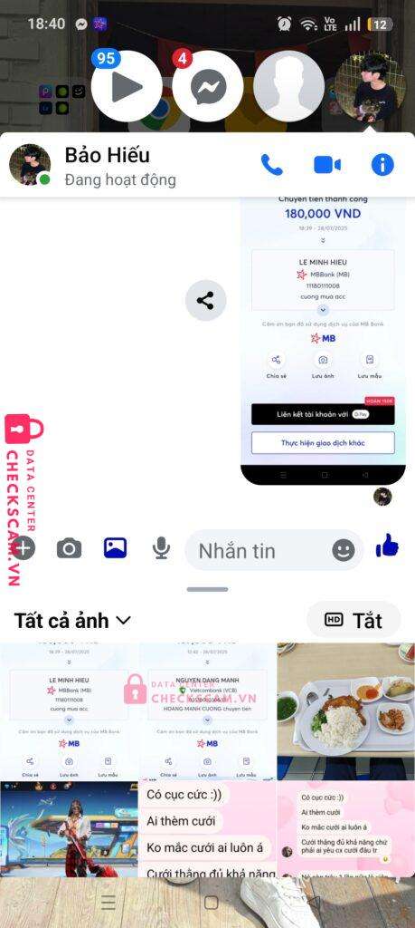 11180111008 LE MINH HIEU MB Bank bị cảnh báo lừa đảo scam