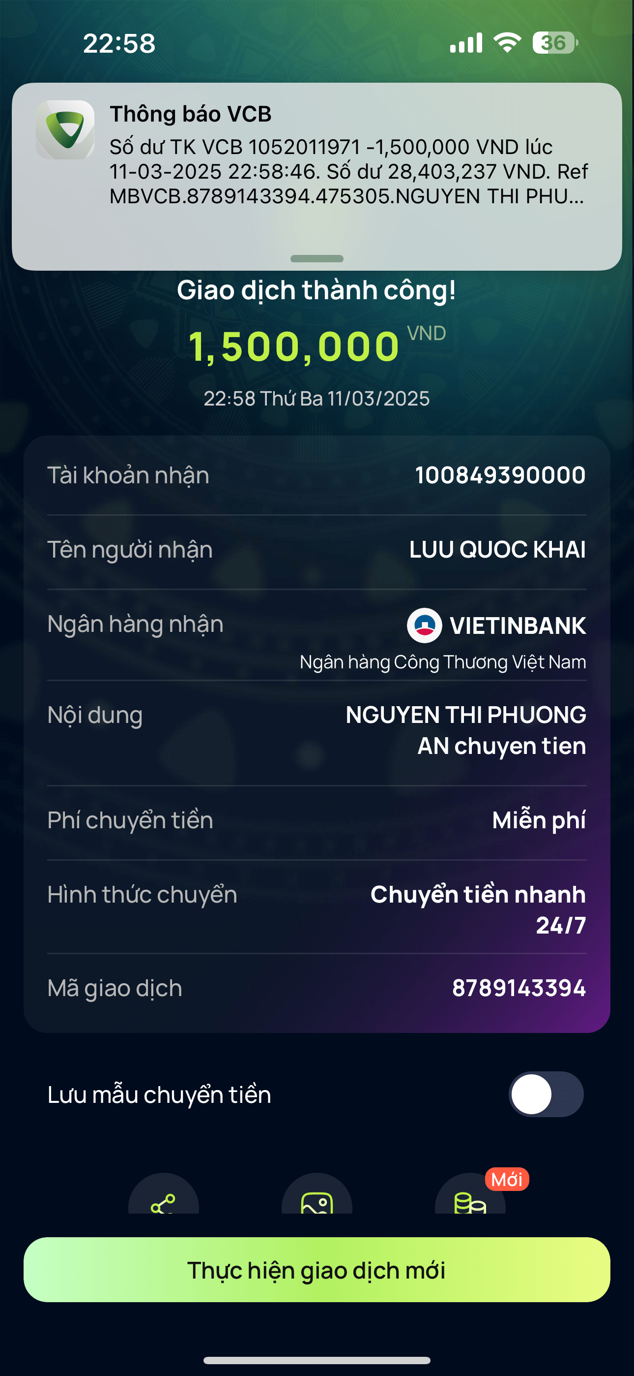 100849390000 LUU QUOC KHAI Vietinbank bị cảnh báo lừa đảo scam