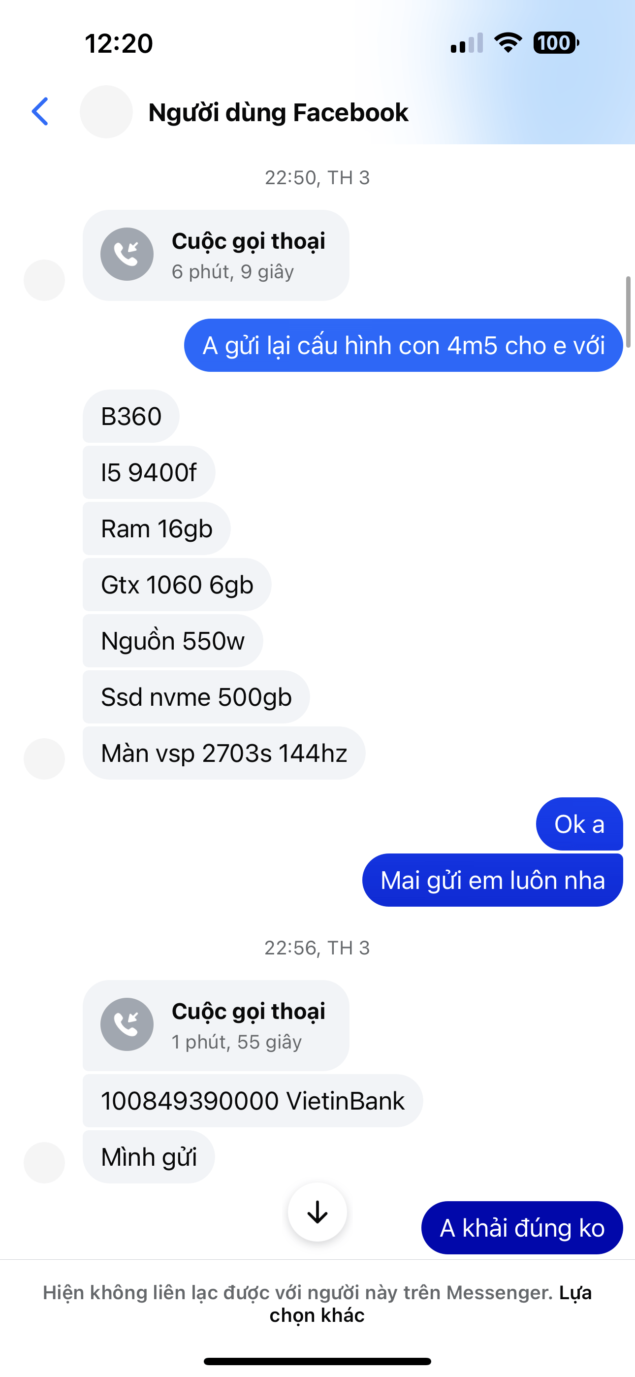 100849390000 LUU QUOC KHAI Vietinbank bị cảnh báo lừa đảo scam