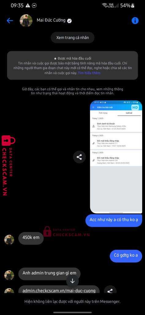 99999999998878 MAI DUC CUONG Techcombank bị cảnh báo lừa đảo scam
