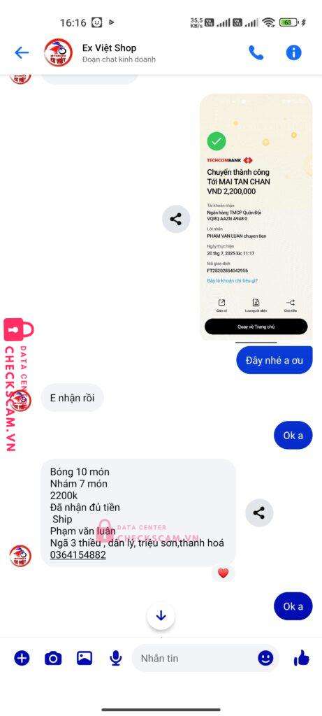0979783903 MAI TAN CHAN MB bank bị cảnh báo lừa đảo scam
