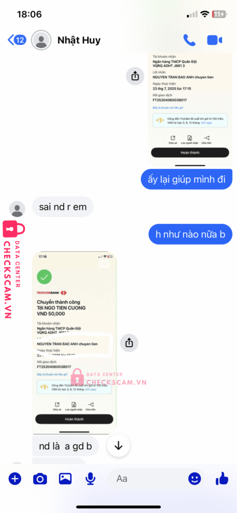 11276868686868 NGO TIEN CUONG MB Bank bị cảnh báo lừa đảo scam