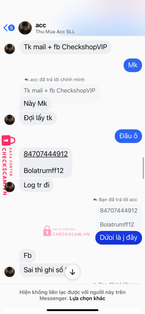 05444236109999 NGUYEN HUU CONG MB BANK bị cảnh báo lừa đảo scam