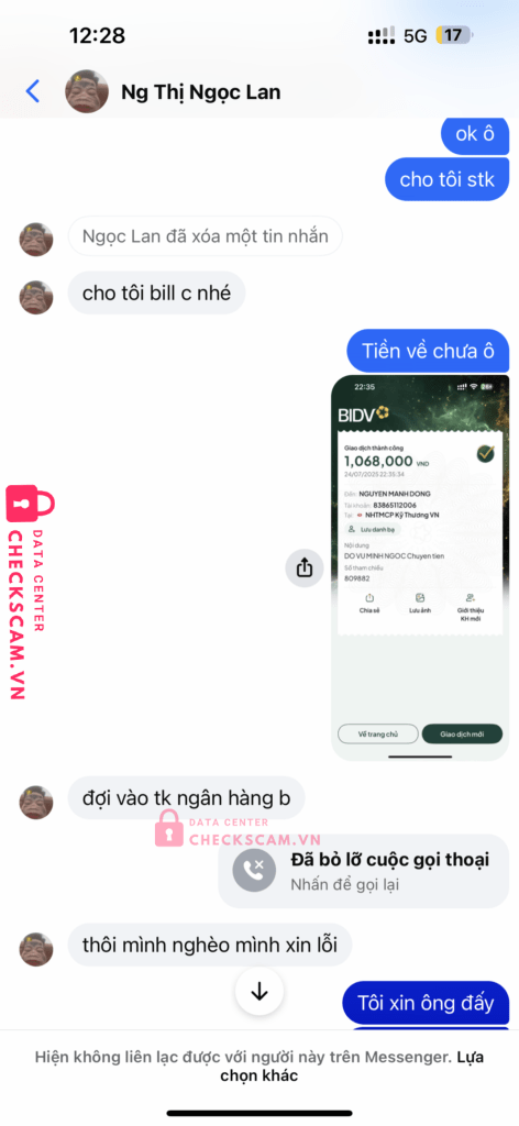 83865112006 NGUYEN MANH DONG Techcombank bị cảnh báo lừa đảo scam